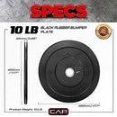 CAP Barbell Premium Bumper Plate Set, Black - Brand New
