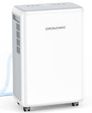 DRAVONIC 2000 SQ. FT DEHUMIDIFIER FOR BASEMENT, 30 PINT, 3 MODES, WHITE - Like New