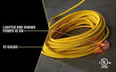 YELLOW JACKET HEAVY DUTY EXTENSION CORD 100FT 12 GAUGE 3 CONDUCTOR 2885 - YELLOW - Like New