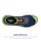 BROOKS MEN CATAMOUNT 2 TRAIL RUNNING SHOE NAVY/FIRECRACKER Green 12.5 - Like New