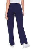 004537300202 Forever 21 Women Straight-Leg Twill Pants Navy Small - Like New