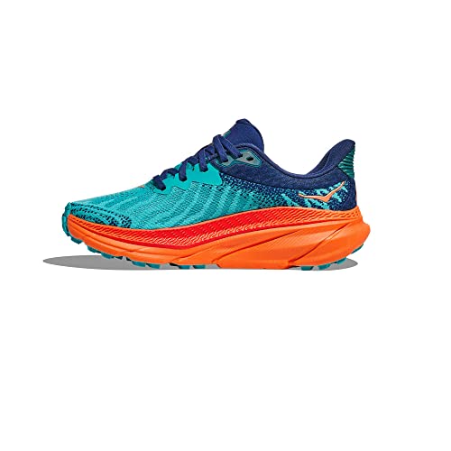 1134498 HOKA WOMEN'S CHALLENGER ATR 7 CERAMIC/VIBRANT ORANGE SIZE 6.5 - Like New