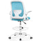 WINRISE DRAFTING CHAIR TALL OFFICE CHAIR ERGONOMIC DESK CHAIRS - BLUE - Like New