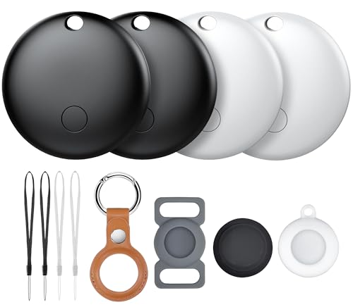 CRDMTK AIR TAGS 4 PACK, PET TRACKERS, APPLE FIND MY - WHITE - Like New