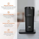 EMBER TEMPERATURE CONTROL TRAVEL MUG 12 OUNCE 2-HR BATTERY LIFE, TM15 - BLACK Like New