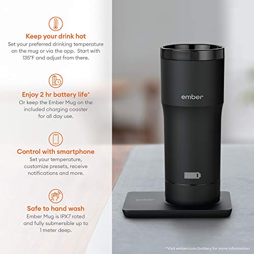 EMBER TEMPERATURE CONTROL TRAVEL MUG 12 OUNCE 2-HR BATTERY - Scratch & Dent