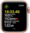 APPLE WATCH SE GPS + CELLULAR 40 GOLD ALUM STARLIGHT BAND MKQN3LL/A - GOLD Like New