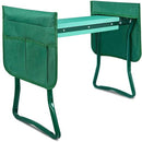 iPower Garden Kneeler Seat Foldable Kneeling Bench Pad 2 Tool Pouches Green - Brand New