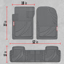 MOTOR TREND FLEXTOUGH ADVANCED PERFORMANCE CAR FLOOR MATS & CARGO LINER Gray - Like New