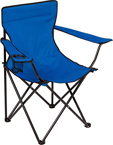 TRADEMARK INNOVATIONS FOLDING OUTDOOR BEACH CAMP CHAIR - BLUE - Like New