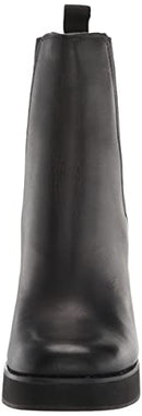 TRIP02S1 Steve Madden Women's Ankle Boot Black Leathergaze Brown Size 10 - Like New