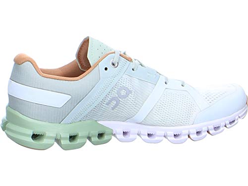 ON RUNNING MEN'S CLOUDFLOW RUNNING SHOE - ALOE/WHITE - SIZE 8 - Like New
