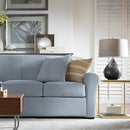 SureFit Ultimate Stretch Suede 4 Piece Box Sofa Slipcover B075ZZRKFY - Blue - Brand New
