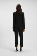 BOSS REGULAR-FIT JACKET IN CREASE-RESISTANT CREPE BLACK SIZE 4 - BLACK - Brand New