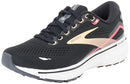 BROOKS WOMEN'S GHOST 15 NEUTRAL RUNNING SHOE; SIZE 10 MEDIUM; BLACK/ORANGE/RASP - Like New