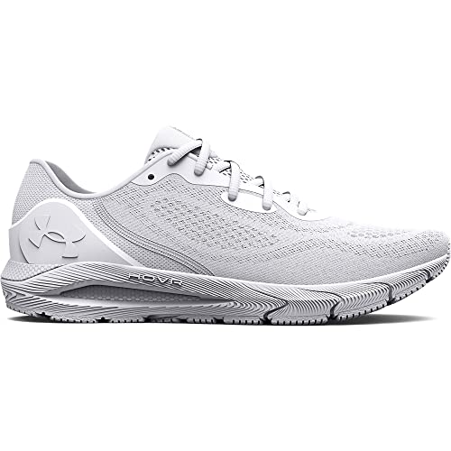 3024906 Under Armour Women's HOVR Sonic 5, White/Black, SIZE 8 Like New