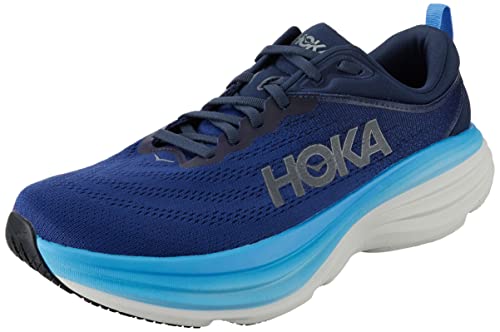 1123202 HOKA ONE ONE MEN'S BONDI 8 SHOES OUTER SPACE/ALL ABOARD - Scratch & Dent