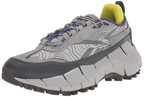 GX6832 REEBOK UNISEX-ADULT ZIG KINETICA 2.5 SNEAKER PURE GRAY SIZE 11M/12.5W Like New