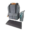 Laguna Tide Travel Diaper Bag w/Changing Mat 12-Pocket B0732LDWSP - Gray - Brand New