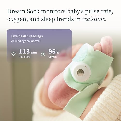 Owlet Dream Sock - Smart Baby Monitor - Heart Rate, Oxygen - BM06NMMCJ - Mint New