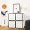 NeuType Cube Storage Organizer Doors 4-Cube Storage Shelves - White Like New