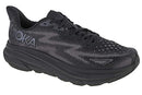 1127895 Hoka Men's Clifton 9 Sneaker, Black/Black, Size 13 Like New