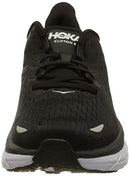 HOKA ONE ONE CLIFTON 8 MESH WOMEN'S LOW-TOP ROAD RUNNING BLACK WHITE SIZE 7 - Like New