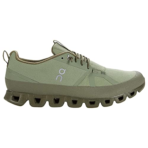 ON Running Mens Cloud Dip Textile Synthetic Reseda Olive Trainers Size 9.5 - Like New