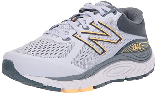 W840LA5 New Balance Women W840V5 Running Silent Grey/Light Mango SIZE 8 X-Wide - Like New