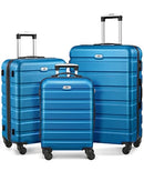 Suitour Luggage 3 Piece Sets Hard Shell Luggage Set with Spinner Wheels Like New