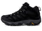 J036561W MERRELL - MEN'S MOAB 3 MID HIKING BOOT - SIZE 9.5 WIDE - BLACK NIGHT - Like New