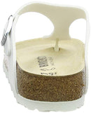 BIRKENSTOCK WOMEN'S GIZEH THONG SANDAL SIZE: MEN 10.5 - WHITE/BROWN - Like New