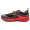 1103761D035 BROOKS CASCADIA 16 MEN'S TRAIL SHOE - BLACK/RED/YELLOW - SIZE 9.5 Like New