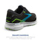 Brooks Men's Ghost 15 Neutral Running Shoe Black/Hawaiian Ocean/Green Size 13 - Like New