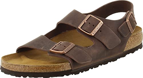 BIRKENSTOCK MILANO BS REGULAR FIT SANDALS MENS SIZE - SIZE 11 - HABANA Like New