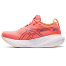 ASICS WOMEN'S GEL-NIMBUS 25 RUNNING SIZE 7.5, DUSTY PURPLE/PAPAYA Like New