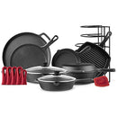 CUISINEL COOKWARE SET COMPLETE PRE-SEASONED KIT 8" SKILLET + 10"+12" - Cast Iron Like New