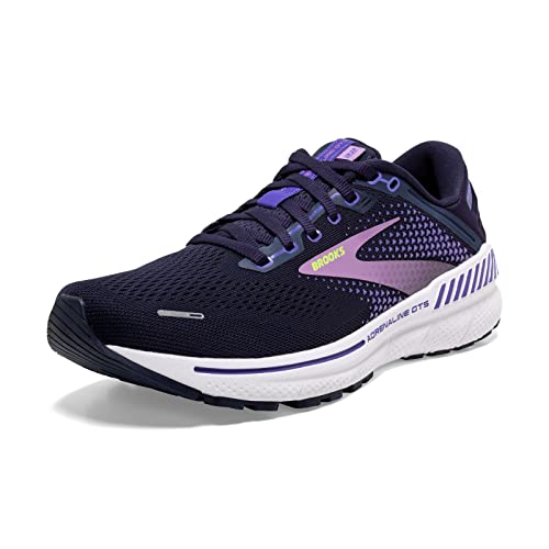 BROOKS WOMEN'S ADRENALINE GTS 22 - PEACOAT/BLUE IRIS/RHAPSODY - SIZE 7.5 NARROW - Like New