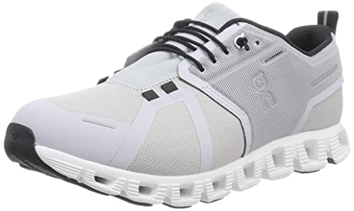 59.98841 ON MEN'S CLOUD 5 WATERPROOF GLACIER/WHITE SIZE 11 Like New