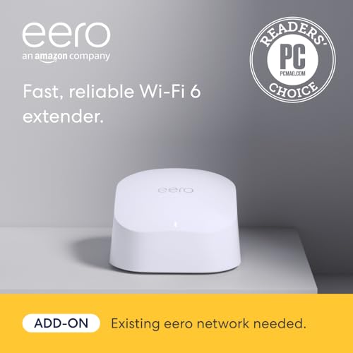 Amazon eero 6 Dual-band Mesh Wi-Fi 6 Extender J010001 - Black Like New