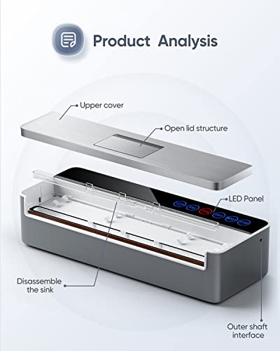 VSDK - Vacuum Sealer Machine, Full Automatic Food Sealer (95Kpa) V8111 - SILVER Like New