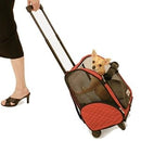 Snoozer Roll Around 4-in-1 Pet Carrier, Red & Black, Medium - Brand New