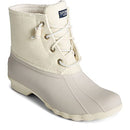 SPERRY WOMEN'S SALTWATER WOOL RAIN BOOT - IVORY - SIZE 9.5 Like New