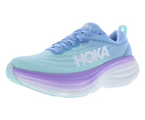HOKA ONE ONE HOKA WOMEN'S BONDI 8 SHOES - SIZE 10 - AIRY BLUE/SUNLIT OCEAN - Like New