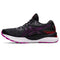 1012B201 ASICS WOMEN'S GEL-NIMBUS 24 RUNNING SHOE SIZE 7 BLACK/ORCHID - Like New