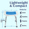 Medokare Shower Seat Inside Shower Bath Stool Medical Shower Chairs -White/Blue - Like New
