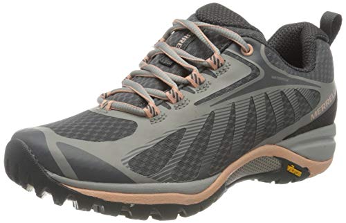 J034446 MERRELL WOMEN SIREN EDGE 3 WATERPROOF HIKING SHOE PALOMA/PEACH SIZE 7.5 Like New