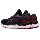 1012B201 ASICS WOMEN'S GEL-NIMBUS 24 RUNNING SHOE SIZE 7 BLACK/ORCHID - Like New
