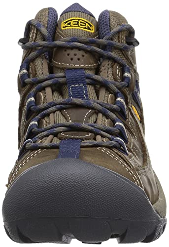 KEEN Women's Targhee 2 Mid Height Waterproof Hiking Boots Goat/Crown Blue Size 8 Like New