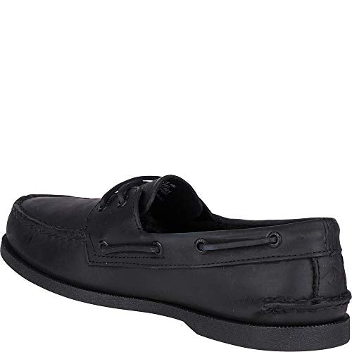 SPERRY MEN'S AUTHENTIC ORIGINAL 2-EYE BOAT SHOE - BLACK - SIZE 8.5 - Like New
